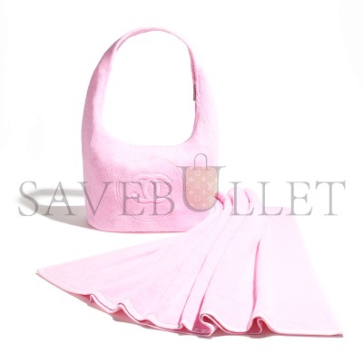 CHANEL COCO BEACH 2025 COLLECTION BEACHWEAR SET COTTON PINK AAA938 B20128 (58*38*20cm)